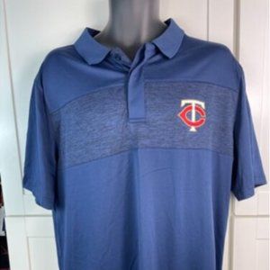 MINNESOTA TWINS ADULT POLO SHIRT-XL & 2XL-AUTHENTIC